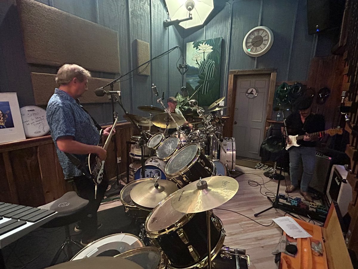 The Daniel Band recording the new EP in the studio